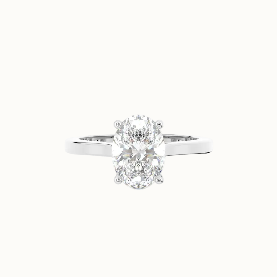 Oval Solitaire Ring