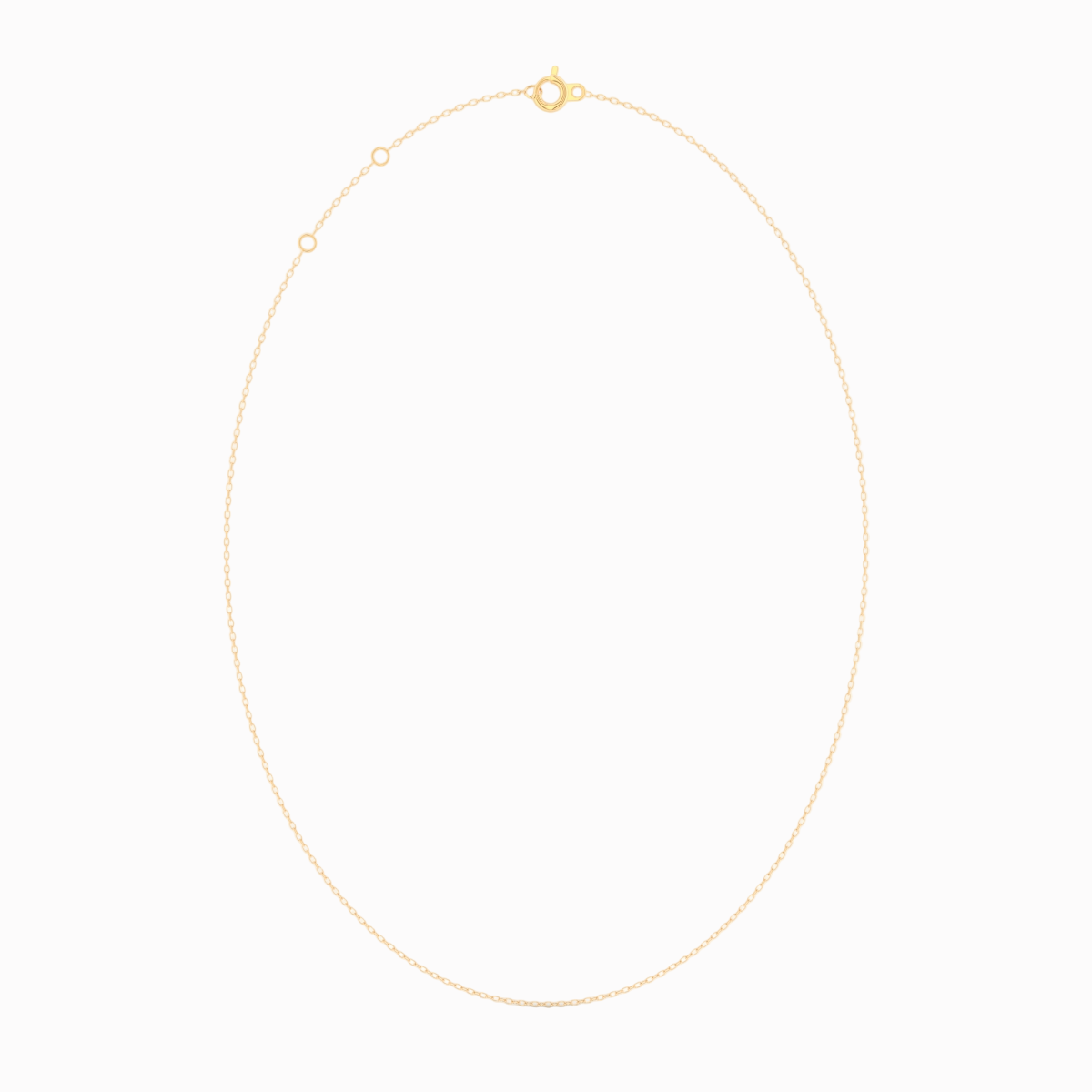 Anker Facet kæde i 18 kt guld – nærbillede
